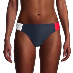Tommy Hilfiger SKY CAPTAIN Skinny Colorblock Bikini Swim Bottom, US X-Small